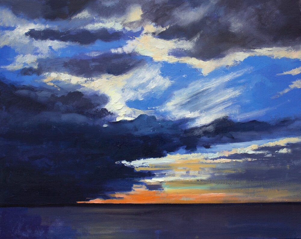 'Sunset After The Thunder ' by artist Cara McKinnon Crawford